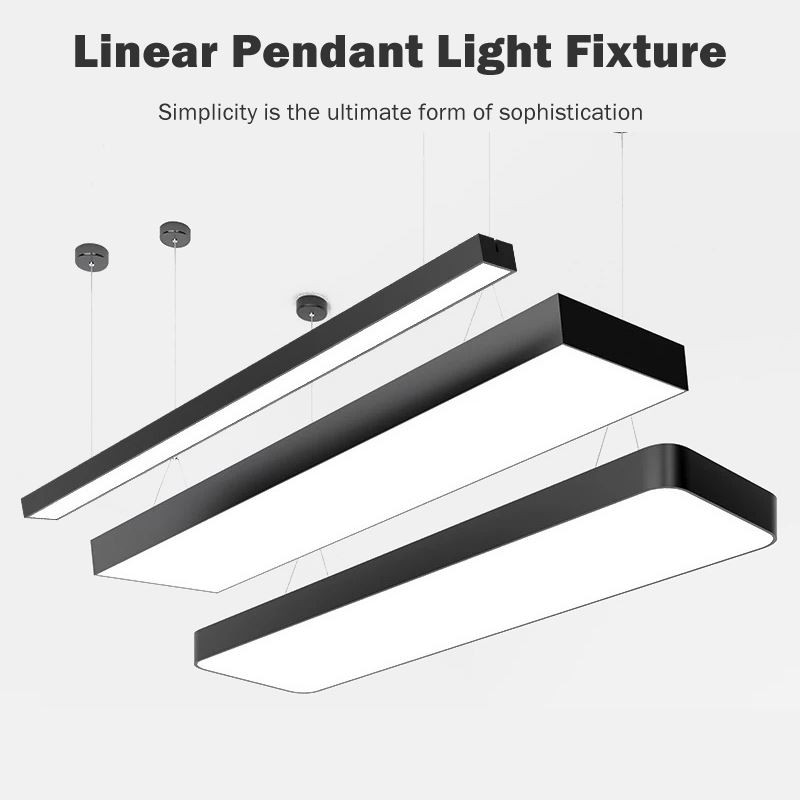 luminarias colgantes lineales para uso comercial